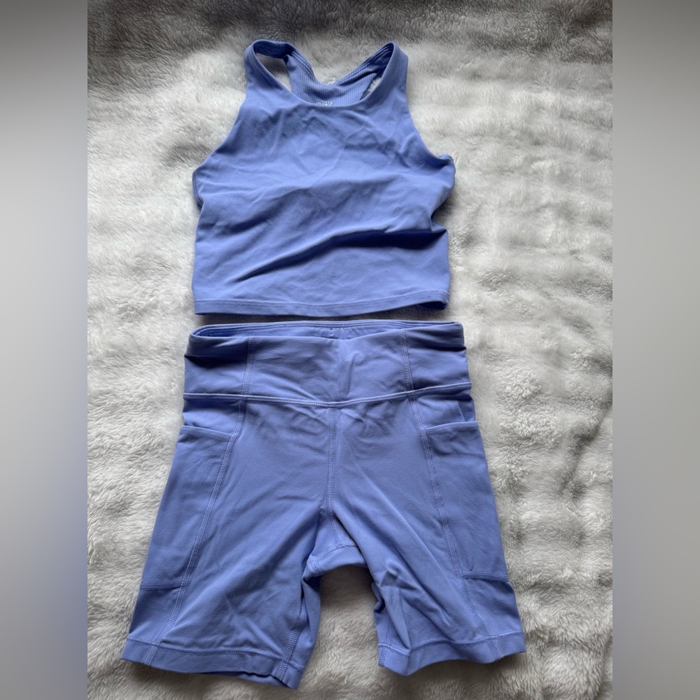 Athleta Girl Lilac Racerback Athletic Set